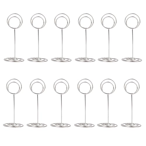 Image of 20 Pack Table Number Holders Place Card Holder Photo Picture Holder for Wedding, Birthday Party