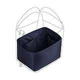 DGAZ バッグインナーバッグ インナーバッグ 高級シルク サテン 柔らかい トートバッグ用ピコタンpicotin18/22Bags（ブルーニュイ、PC18）