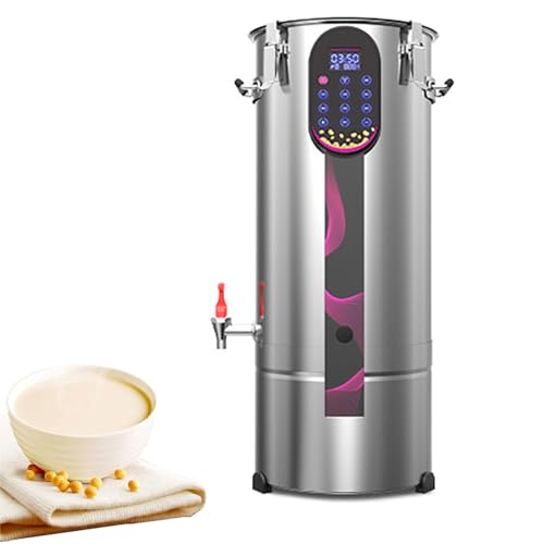 Máquina comercial de leche de soja con filtro extraíble y pantalla inteligente LED para leche de soja, pasta de frijoles y jugo