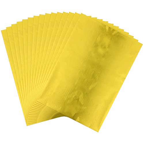 50 Sheets Toner Reactive Foil Sheet for Crafts Paper Holographic Heat Transfer Craft Foil Paper for Scrapbooking Stamping Cardstock Heat Transfer DIY Crafts Accessories 7.9 x 11.4inch