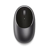 SATECHI M1 ワイヤレス Bluetooth マウス、USB-C 充電式、コンパクト＆ポータブル、MacBook Air & Pro M4、iPad Air & Pro M4 M3、iPad Mini、Mac Mini、iMac、Windows 対応 – スペースグレー