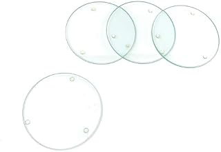 Glorex Glass Coasters, Multi-Colour, 10.3 x 10.3 x 2.3 cm, 4