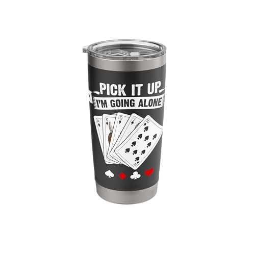 Euchre Funny Euchre Card Game Euchre Players Stainless Steel Insulated Tumbler