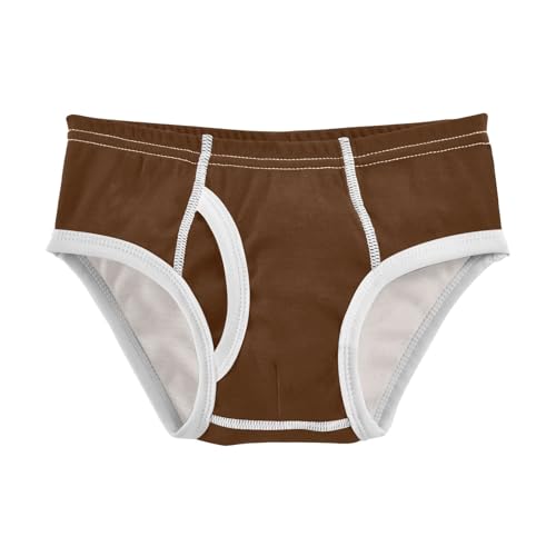 ODAWA Coconut Brown Boxer Briefs for Boys Kids Boys Underwear Boys Boxer Briefs Size 6