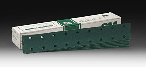Image of 3M Green Corps Hookit Sheet, 00542, 40, 2-3 /4 in x 16-1 /2 in, 50 Sheets per Carton