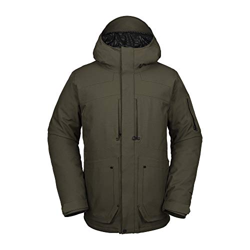 Volcom Men's Scorth Insulated Snow Jacket, Forest, Large