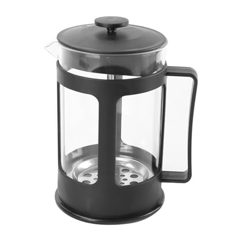 JINSHANLIANG Stainless Steel Filter Tea Maker Hand Brewed Coffee Pot French Press Pot Plastic Heat-resistant High Borosilicate French Filter Press Pot(Z)