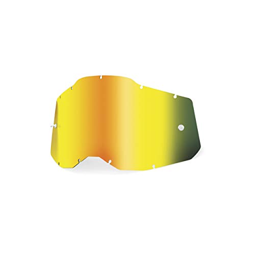Preisvergleich Produktbild 100% Unisex-Adult Racecraft / Accuri / Strata Replacement Sunglass Lenses, Spiegel Gold, Erwachsene