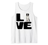 love my border collie - regalo per amante dei cani canotta