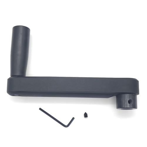 Image of 6.3inch Nylon Foldable Crank Handle Hidden Style Drill Press Revolving Handle with Round or Square Installation Hole for Industry Lathe Milling Grinding Machine (Round Hole 16x160)