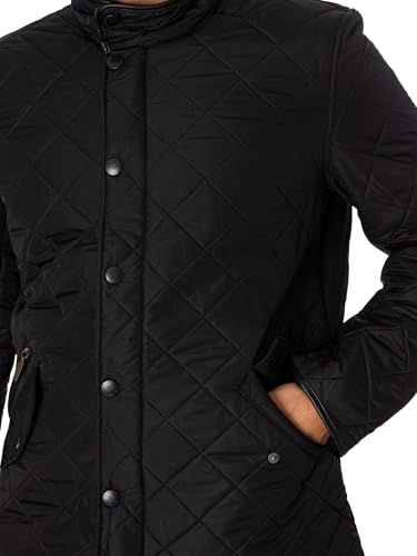 Barbour Men's Powell Quilt, Black, M4