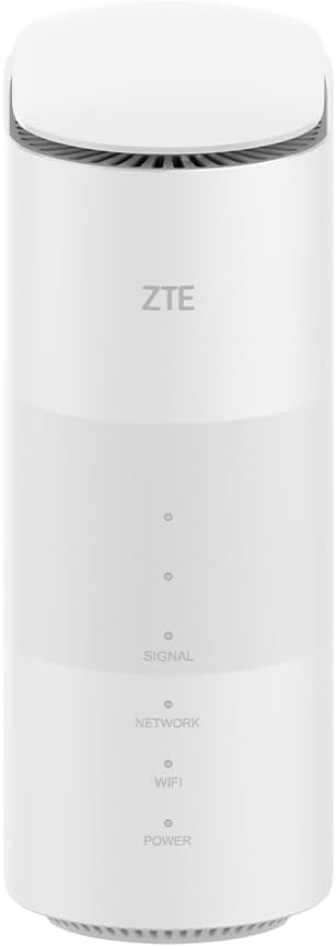 Single ZTE G5B router, front view showing LED indicators for Signal, Network, WiFi, and Power.
