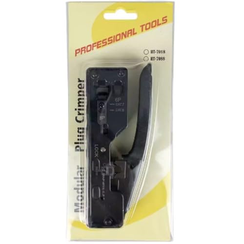 Alicate de Crimpar Proficional Rj45 Vazado Rj11 Cat5 Cat6 Cat7