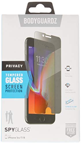 BodyGuardz - SpyGlass Privacy Screen Protector, Extreme Impact and Scratch Protection for iPhone 8/7/6s/6