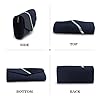 EVEOUT Pochettes et Clutches Sac à Main pour Femme Satin avec Cristal Sac de Soirée Bourse de mariée pour Mariage (Bleu Marine) #2