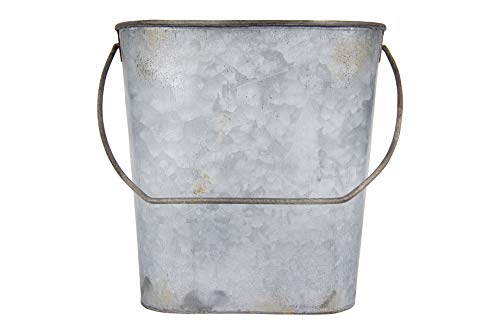 Creative Co-op Magazine & Toilet Paper Tin Wall Bucket, 9.75" x 10" x