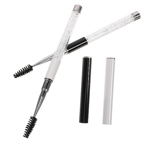 CALLARON 2pcs Eyelash Brush False and Eyelashes Lash Extensions Eye Lashes Eyelash Comb Eyelash Applicator Eye Lash Brush Mascara Brush Mascara for Lashes Lash Applicator Tool Metal