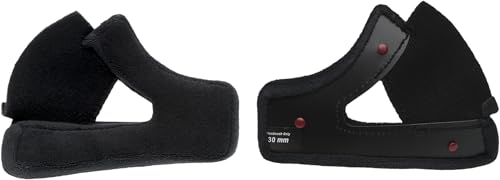 Almohadillas Bell Moto-3 de tela para mejillas de repuesto color negro