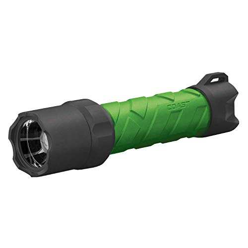 Coast Polysteel 600R 530 Lumen Rechargeable LED Flashlight, Green