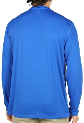 Reel Legends Mens UPF 50+ Solid Reel-Tec Long Sleeve Shirt X-Large Royal Blue2