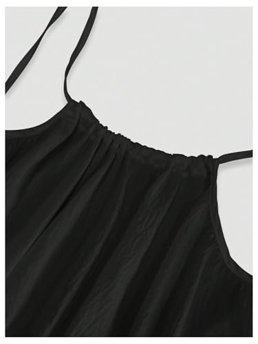 Image of MakeMeChic Women's Summer Flowy Maxi Dresses Vacation Spaghetti Strap Sleeveless Backless Dress