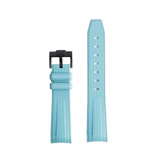 [X] VRXgbv For Swatch X Ή For Omega Ή For Moonswatch Ή XeXX`[obN 20mm 22mm Y fB[X \tg h pvoh(Light blue black