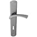 Produktbild HOPPE Langschild-Garnitur 'Bedford' Aluminium Stahl matt 114L/315 - 2323284