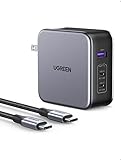 UGREEN 140W USB C Charger, Mac Book Pro Charger Nexode PD3.1 PPS 3-Port Foldable GaN Fast Laptop Wall Charger Power Adapter for MacBook Pro 16'', iPhone 16/15, Chromebook (with 240W Cable)