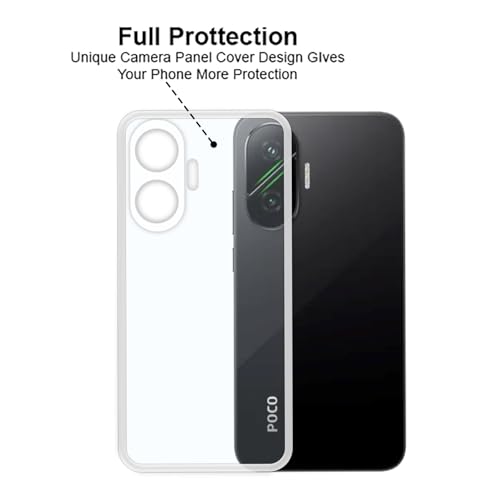 Image of VIDO Transparent Back Case Cover for Poco F7 5G (Soft & Flexible & Camera Protection Back Case)