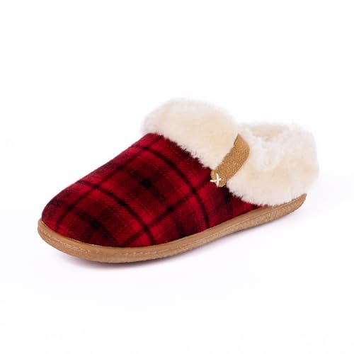 Minnetonka Women's Camp Collar Scuff Slippers