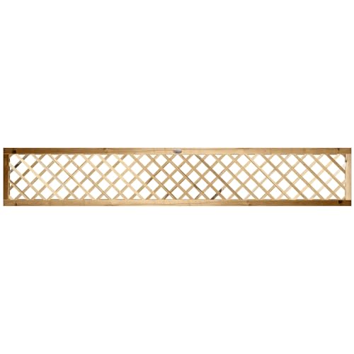 183cm x 30cm (6x1) Elite Diamond Trellis/Lattice Garden Screening Wood Fence