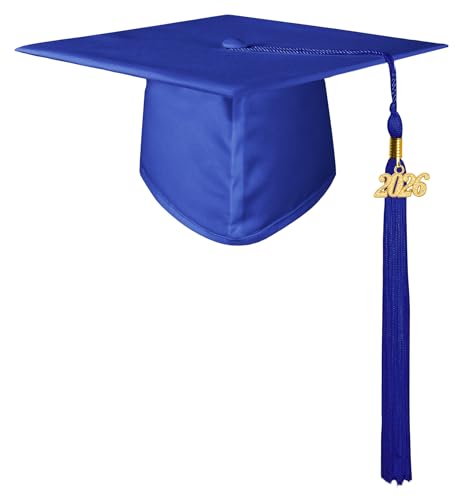 GraduationMall Matte Kindergarten & Preschool Graduation Cap for Kids with 2026 Tassel Royal