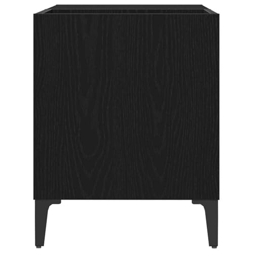 Rangement vinyles chêne noir pour protéger et classer vos disques