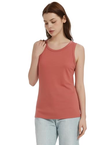 Image of 100% Merino Wool Tank Top for Women, Scoop Neck, Active Lightweight Breathable Undershirt, No-Odor Base Layer