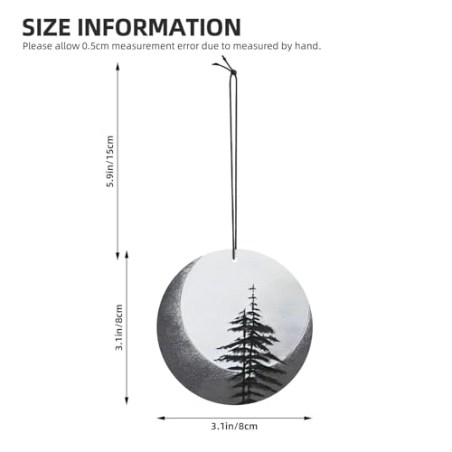 Hojas aromáticas Moon Pine Tree para auto miniatura 4