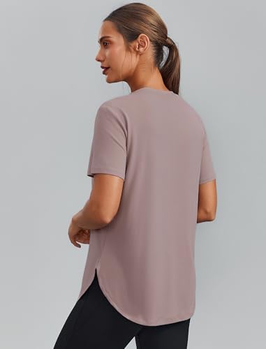 Image of PINSPARK Workout Tops for Women Short Sleeve Athletic Shirts UPF 50+ Quick Dry Running Outfits for Exercise Gym Hiking S-3XL