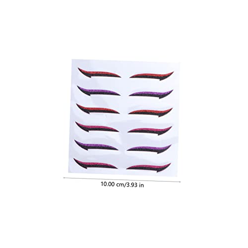 Healeved 12 pares adhesivos para doble párpado y delineador miniatura 4