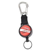 Scuba Diving Retractable Lanyard Hanging Strap Fin Mask Gear Retractor Clip & Ring für Unterwasserschnorcheln