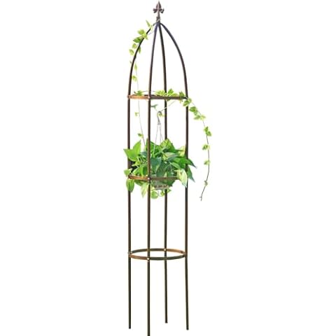 Obelisk Garden Trellis for Climbing Vines and Flowers Cover