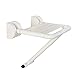 Produktbild GJ-LYD Faltbare Dusche/Bad Hocker Wand Duschsitz Hocker ABS Basis Folding Change Schuhe Hocker für ältere/Behinderte Anti-Rutsch-Sicherheit Dusche Hocker mit Beinen Hocker weiß