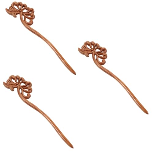 Épingles à cheveux Beavorty en bois pour faire tenir un chignon lourd sans douleur