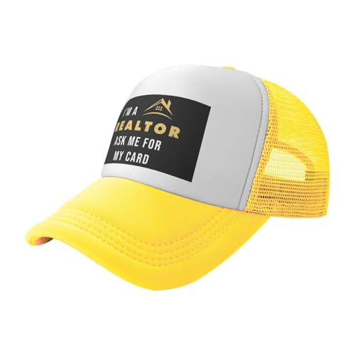 I'm A Realtor Trucker Hat Snapback Mesh Baseball Cap Unisex