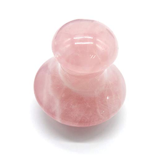 Herramienta de masaje facial de piedra de Jade con rodillo de Jade de setas de cuarzo rosa al por mayor for la belleza humana LIUZIIHAYIN