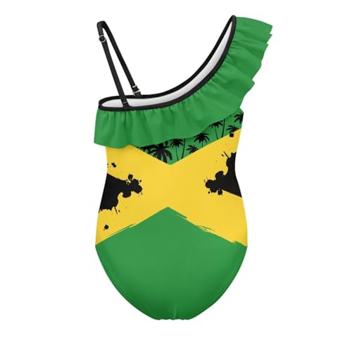 Girls One Piece Swimsuit Ruffle Cute Bathing Suit Quick Dry Hawaiian Swimwear for Beach Swimming Suits 3-14 Years2