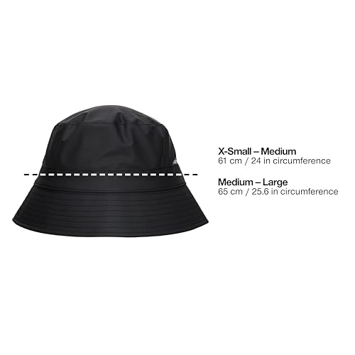 Image of RAINS Bucket Hat - Waterproof and Windproof Lightweight Unisex Hat for Men and Women - for Travel and Outdoor