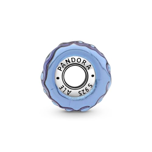PANDORA Wavy Lavender Murano Glass Charm - Compatible with PANDORA Moments - Stunning Jewelry for Women - Gift for Her - Sterling Silver with Murano Glass - With Gift Box3