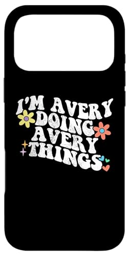 Retro Groovy Im AVERY Doing AVERY Things  ̓ X}zP[X iPhone 17 Pro Max p