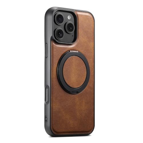 Coque iPhone 12 Pro Max cuir PU huilé marron au style vintage raffiné