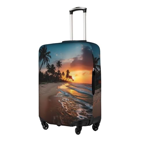 Beauty Beach Suitcase Covers, Luggage Protectors Fits Four Sizes Suitcase For Travel2