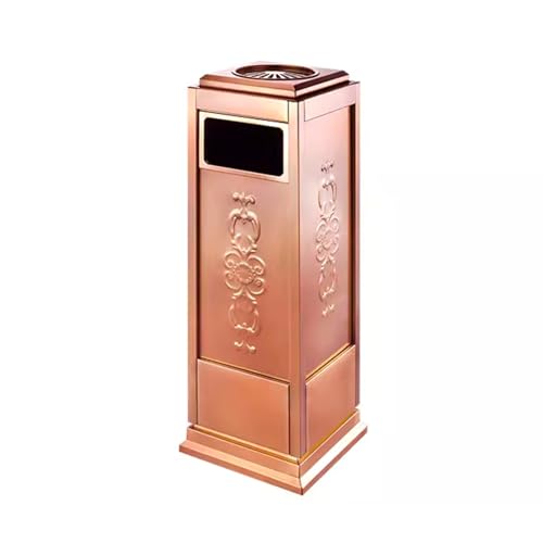 DFEDHF Garbage Cans Shopping Mall Metal Trash Can Ashtray Ash Bucket Stainless Steel Storage Bucket Smoke Extinguisher Bucket Outside Trash Bin